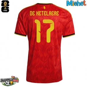 Belgia Charles De Ketelaere #17 Kotipaita MM-kisat 2026 Lyhythihainen